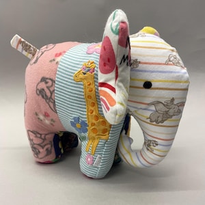 Keepsake Elephant: Handmade from Baby Clothes / Loved One's Clothing