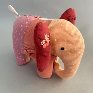 Keepsake Elephant: Handmade from Baby Clothes / Loved One's Clothing image 2