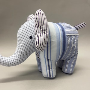 Keepsake Elephant: Handmade from Baby Clothes / Loved One's Clothing image 18