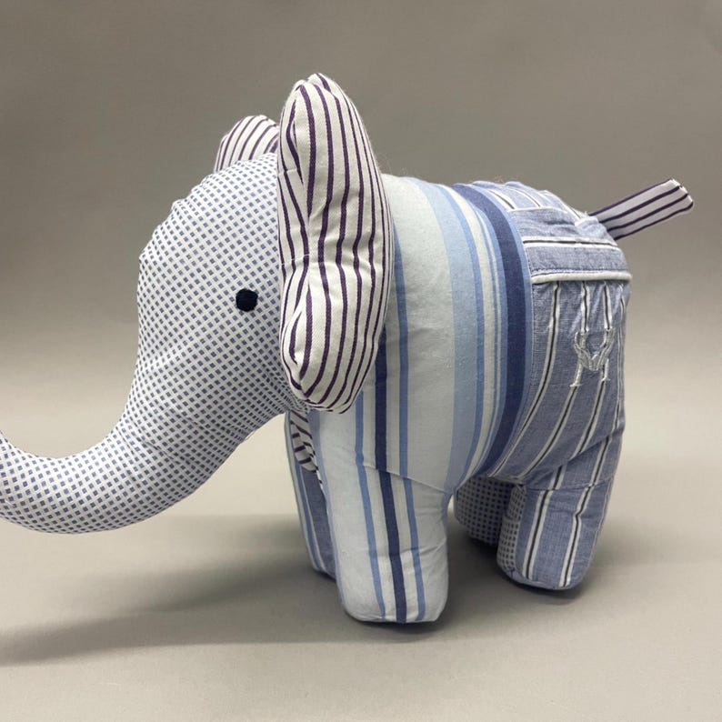Keepsake Elephant: Handmade from Baby Clothes / Loved One's Clothing image 18