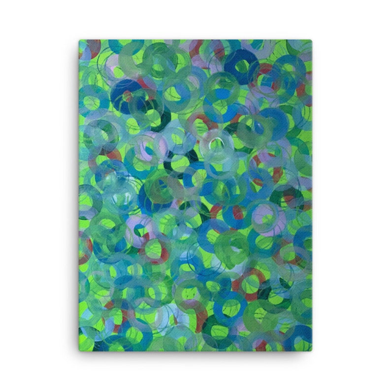 Circles abstract painting canvas Nippon regular Super-cheap agency print giclee