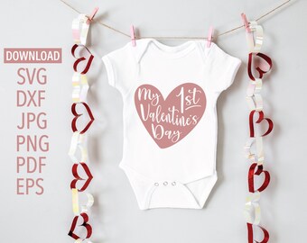 Download First Valentines Svg Etsy