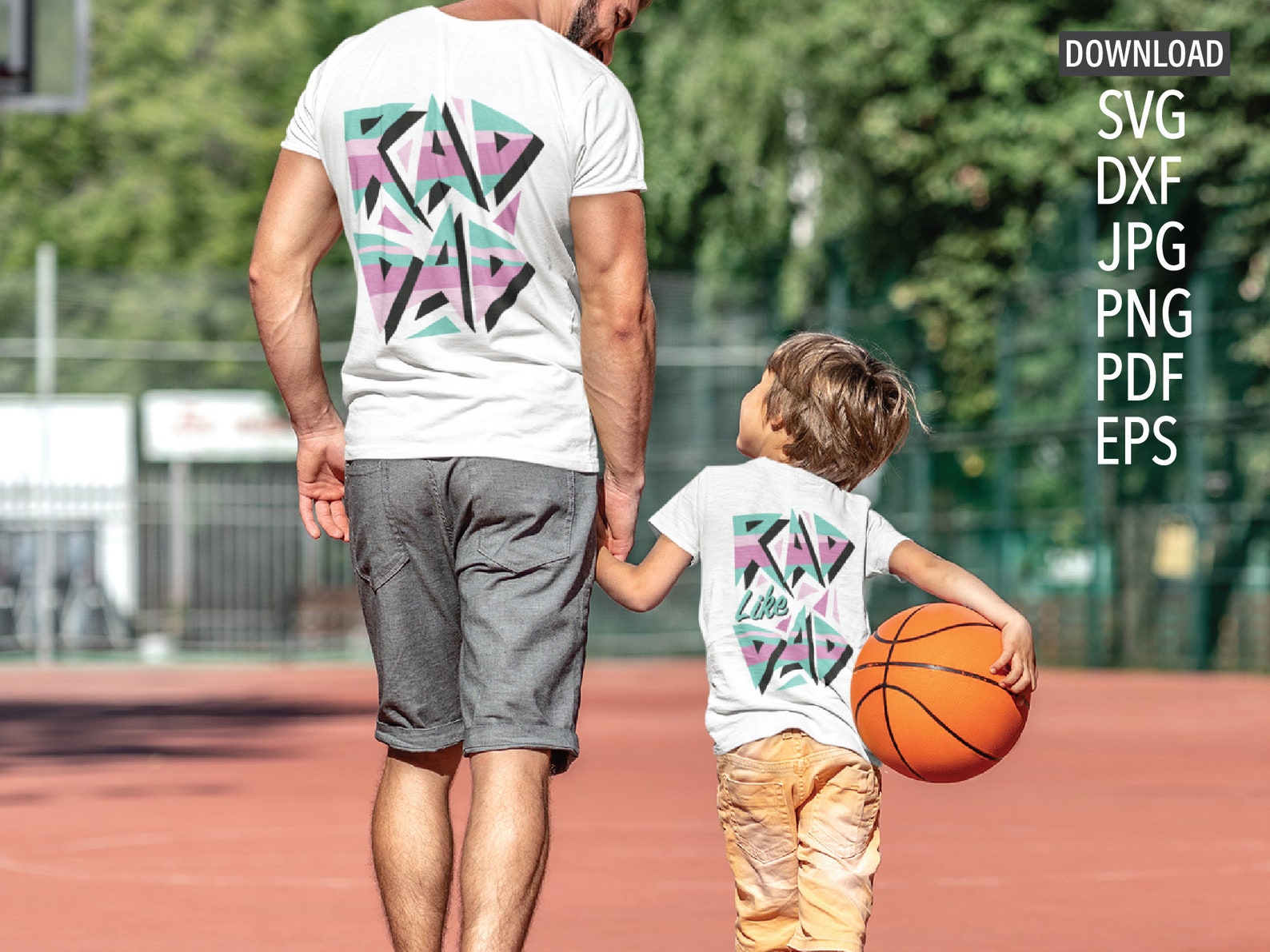 Rad Dad SVG with Bonus Rad Like Dad SVG Father's day svg | Etsy