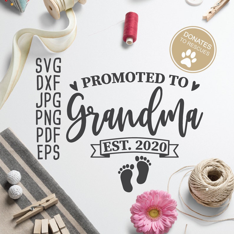 Download Promoted to Grandma est. 2020 SVG New Grandma svg first | Etsy