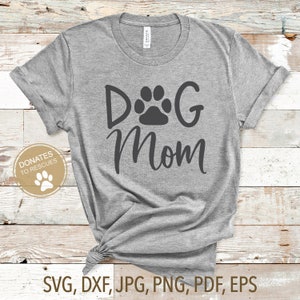 Dog Mom SVG - France Chien Paw svg - France Maman chien SVG ( Maman de chien imprimable Dog Mom fichier coupé dxf - France png - France eps - France jpg pdf L’amant de chien svg amoureux de chien