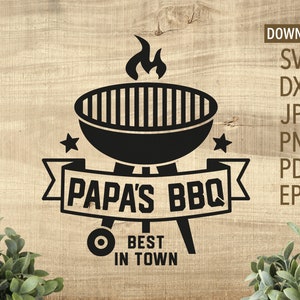 Churrasco do Papa, o melhor da cidade SVG | Papai SVG | churrasco svg | Cricut, silhueta e mais | Dia dos Pais svg | grelha svg | grelhar svg | churrasco svg