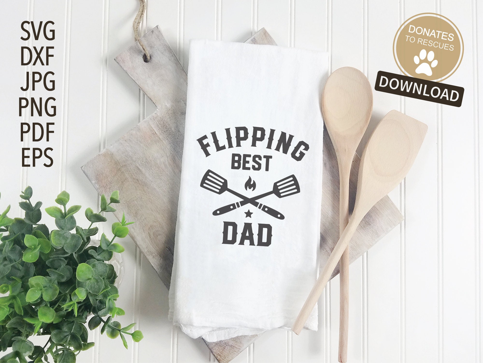 Flipping Best Dad SVG BBQ SVG Cricut Silhouette More - Etsy