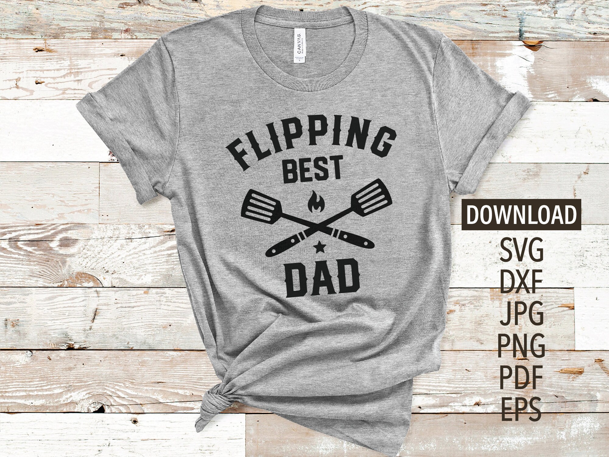 Download Flipping Best Dad SVG BBQ SVG Cricut Silhouette More | Etsy
