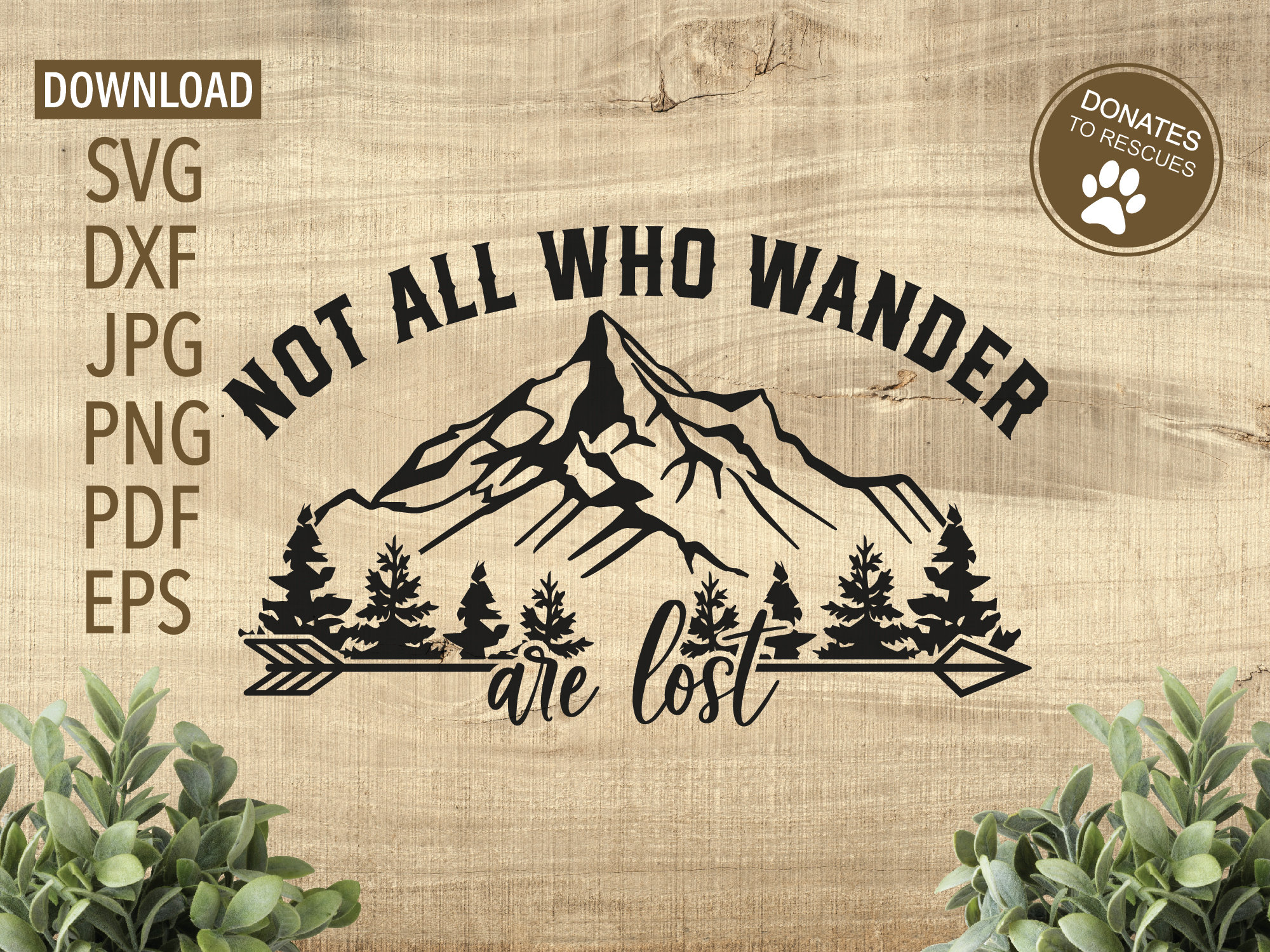 Not All Who Wander Are Lost SVG Adventure Svg Cricut Etsy
