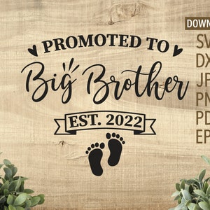Download Promoted To Big Brother Est 2021 Svg Big Brother Svg Etsy