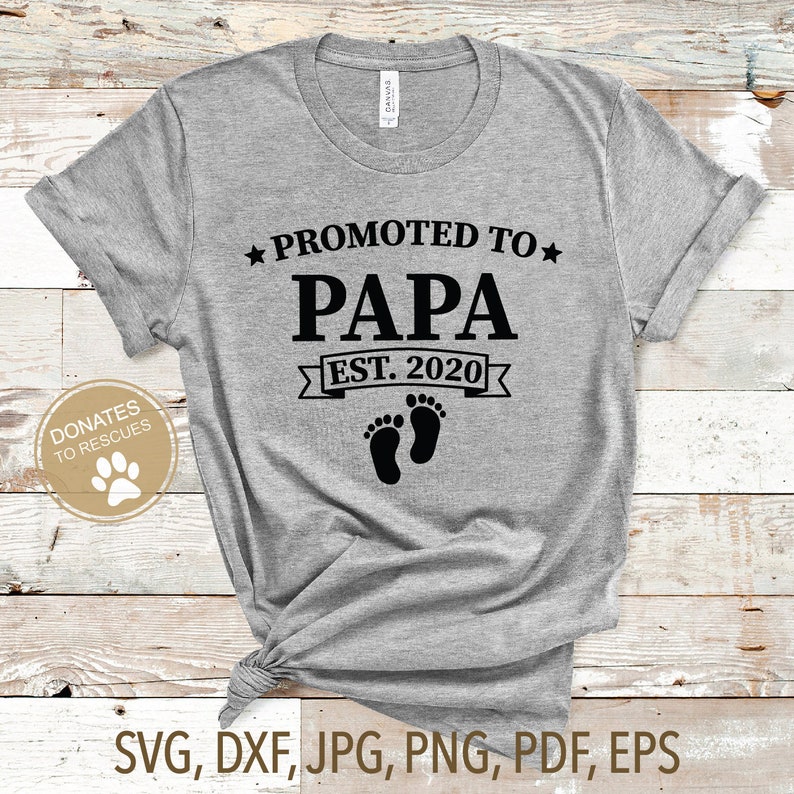 Download Promoted to PAPA est. 2020 SVG new Grandpa svg dad svg | Etsy