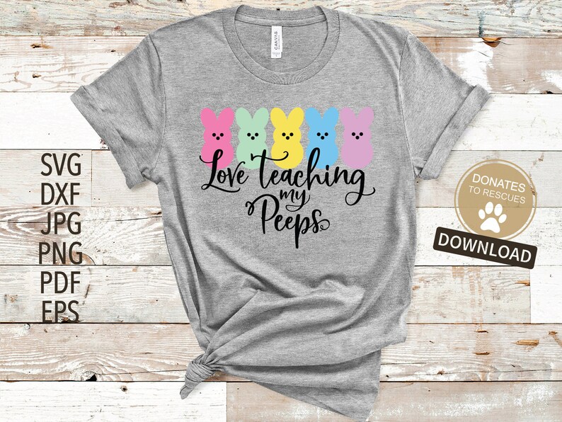 Download Love Teaching My Peeps Easter SVG Teacher svg Teacher | Etsy