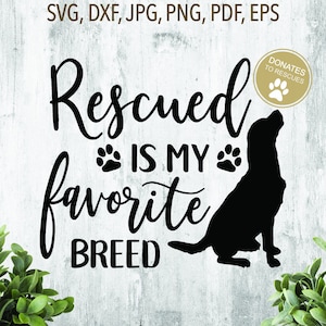 Gered is mijn favoriete ras-SVG | Hondenreddings-SVG | Hondenliefhebber | Cadeau hondenliefhebber | Gratis commercieel gebruik | Bestand knippen | Cricut | JPG | png | Eps