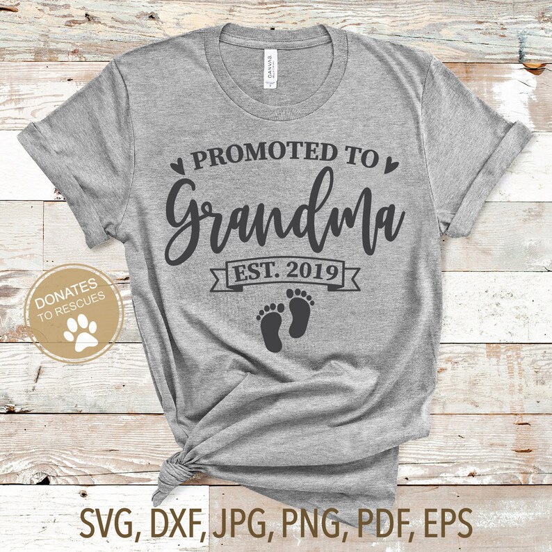 Download Promoted to Grandma est. 2019 SVG New Grandma svg first | Etsy