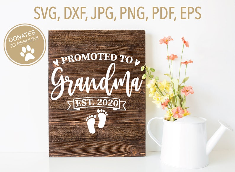 Download Promoted to Grandma est. 2020 SVG New Grandma svg first | Etsy