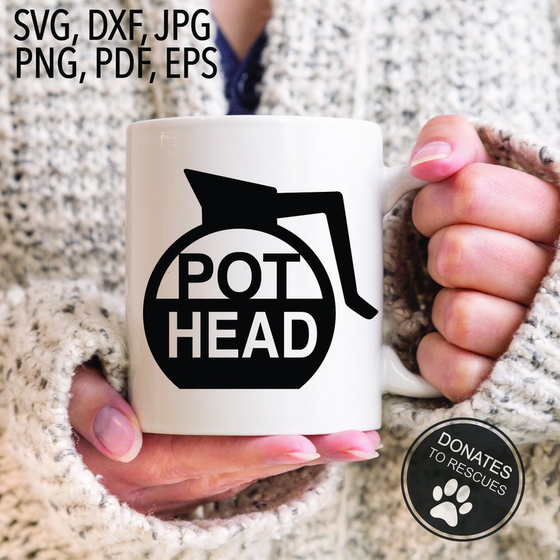 Download Coffee pot head SVG DXF Cricut coffee shirt svg Cut | Etsy
