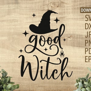 Goede Heks Halloween SVG | Cricut, Silhouette + meer | Commercieel gebruik svg | Halloween svg | heks svg | Halloween shirt svg | PNG-| Dxf