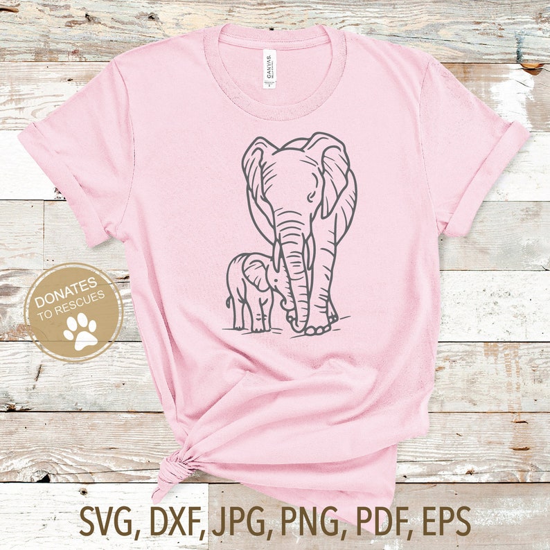 Free Free 196 Baby And Mama Elephant Svg SVG PNG EPS DXF File