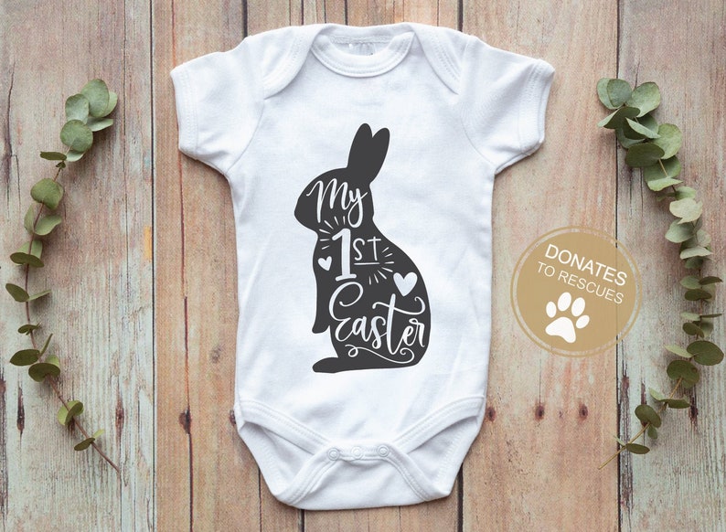 My First Easter SVG first Easter svg Easter svg Happy Easter svg Easter bunny svg Silhouette, Cricut More Baby's first Easter image 1
