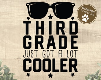 Dritte Klasse hat gerade eine Menge Cooler SVG | Zurück zur Schule SVG | Schule Svg | Lehrer Svg | Cricut, Silhouette + mehr | erster Schultag |