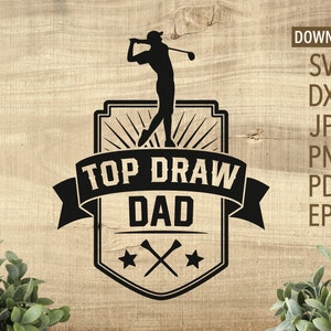 Top Draw papa golfer SVG | Cricut, silhouet + meer | papa-svg | vaderdag SVG | golf-svg | papa golf-svg | golfen-svg | DXF | PNG