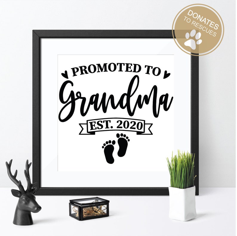 Download Promoted to Grandma est. 2020 SVG New Grandma svg first | Etsy