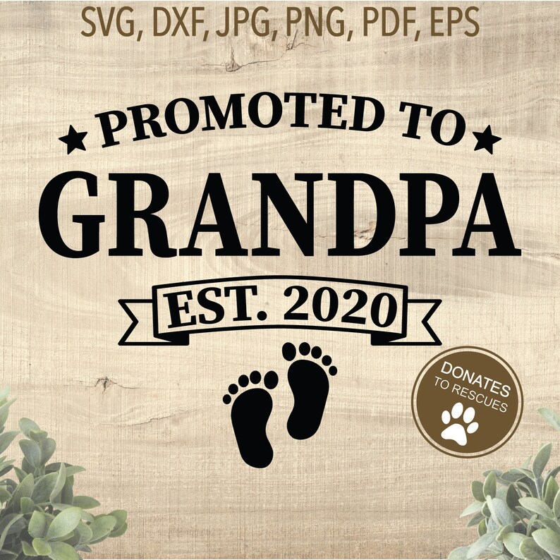 Download Promoted to Grandpa est. 2020 SVG new Grandpa svg dad svg ...