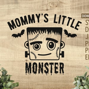 Mama's Kleine Monster SVG | Halloween svg | Cricut, Silhouette + Meer | jongens halloween svg | kinderen halloween svg | monster svg | dxf | Png