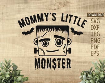 Mommy's Little Monster SVG | Halloween svg | Cricut, Silhouette + More | boys halloween svg | kids halloween svg | monster svg | dxf | png
