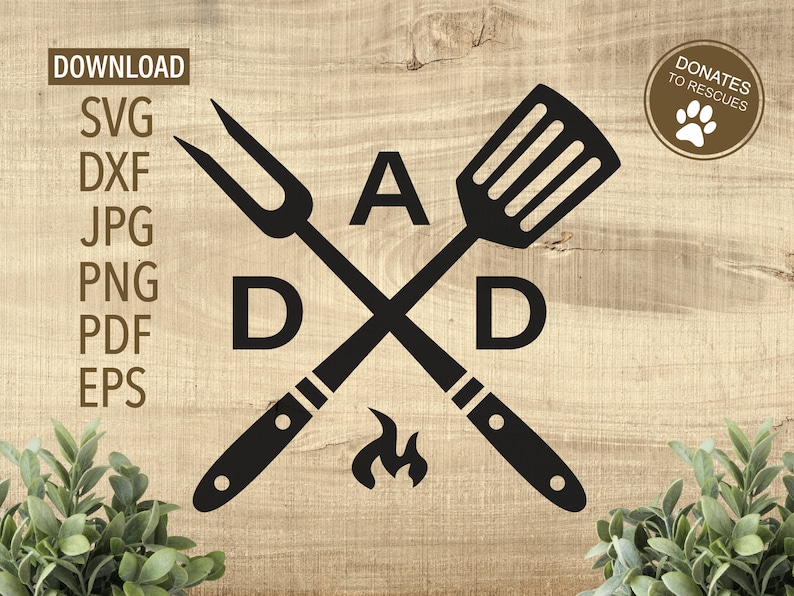 Download Dad BBQ SVG Fathers Day svg Cricut Silhouette More | Etsy