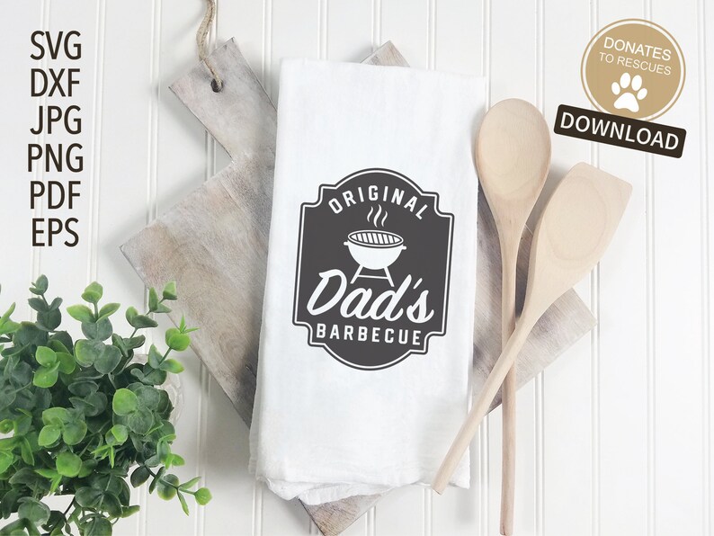 Download Original Dad's Bbq SVG Fathers Day svg Cricut | Etsy