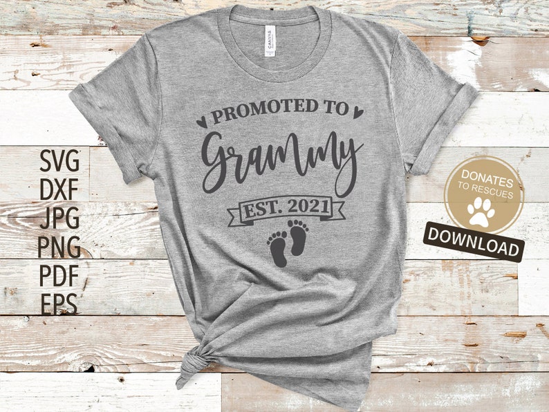 Download Promoted to Grammy est. 2021 SVG New Grandma svg first | Etsy