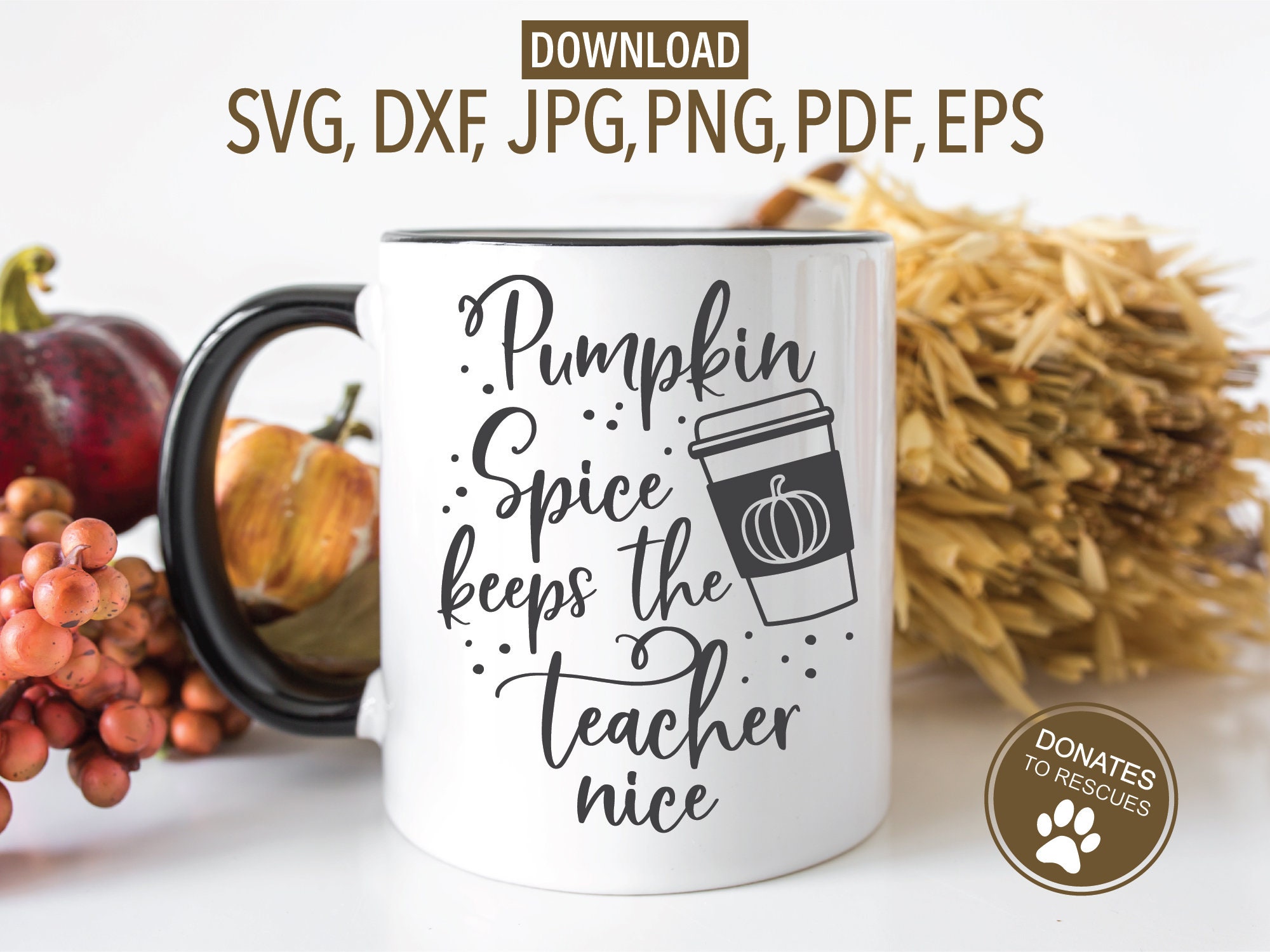 Pumpkin Spice Keeps the Teacher Nice SVG | Funny Teacher Svg | Fall Svg ...
