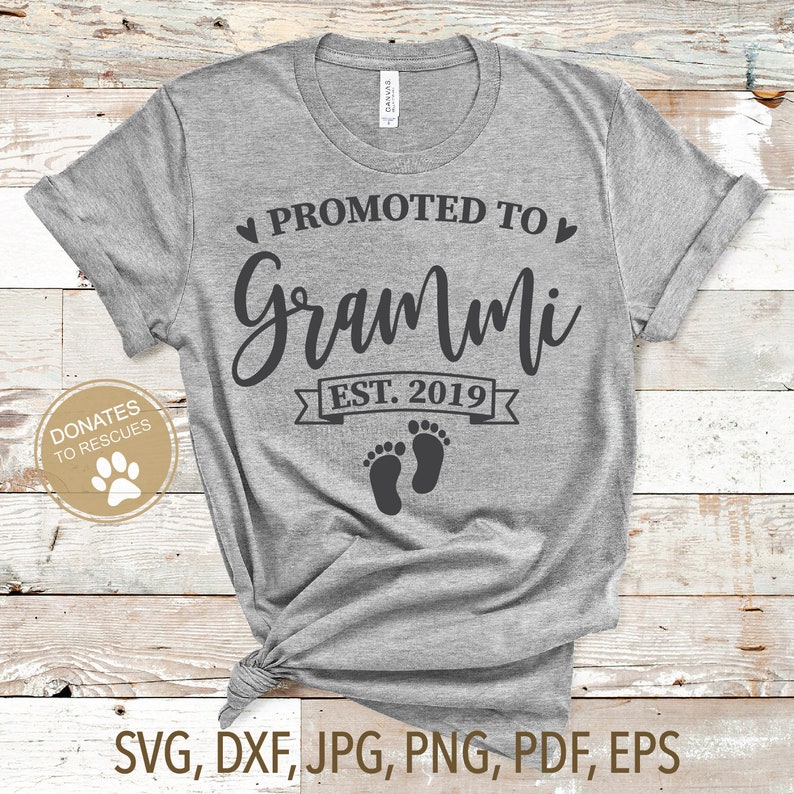 Download Promoted to Grammi est. 2019 SVG New Grandma svg first | Etsy