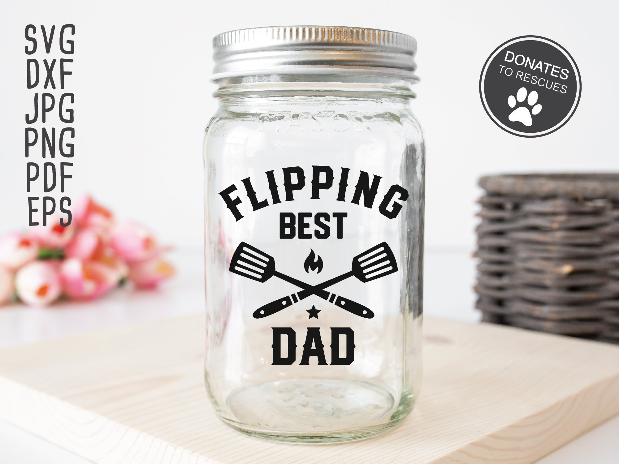 Download Flipping Best Dad SVG BBQ SVG Cricut Silhouette More | Etsy