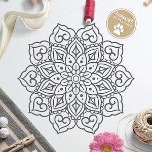 Mandala SVG | Cricut, Silhouette + More | Mandala cut file | mandala Clip art | Mandala Paper cut file | instant download | commercial use