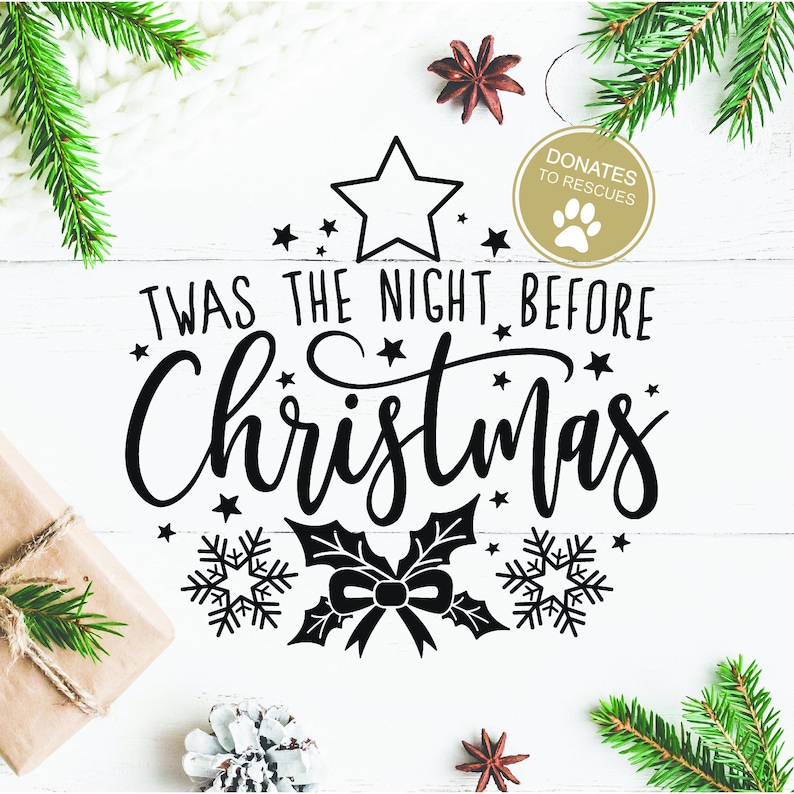 Twas the Night Before Christmas SVG Christmas SVG - Etsy