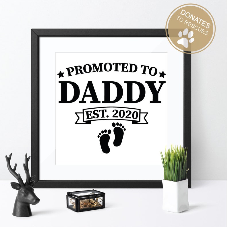 Download Promoted to Daddy est. 2020 SVG new dad svg dad svg | Etsy