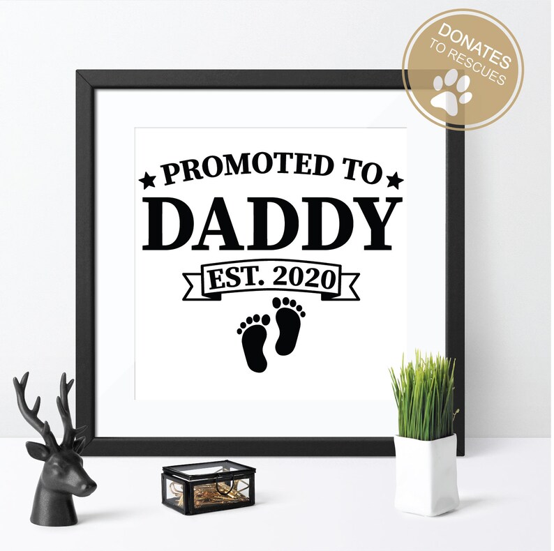 Download Promoted to Daddy est. 2020 SVG new dad svg dad svg | Etsy