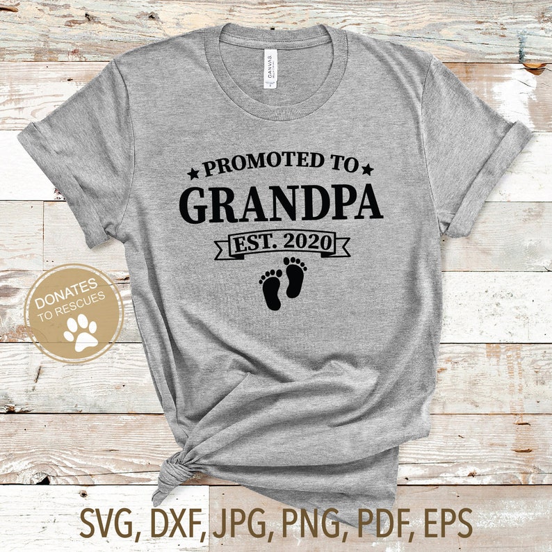 Download Promoted to Grandpa est. 2020 SVG new Grandpa svg dad svg ...