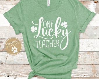 Een gelukkige leraar SVG | St. Patrick's Day SVG | Lucky svg | Gelukkige leraar svg | St. Patty's Day svg | Cricut Silhouette + Meer | Dxf