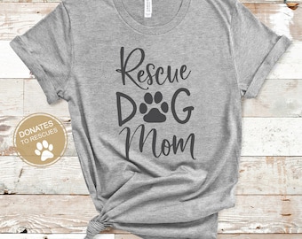 Rescue Dog Mom SVG | Dog Paw svg | Dog mom SVG | Dog mom printable | Dog Mom cut file | dxf | png | eps | jpg |pdf | Dog lover svg | Rescue