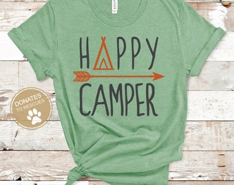 Happy Camper SVG | DXF | Cricut | Silhouette| Camping Svg | printable | Cricut cut file | SVG | Camper | Camping cut file | Camper svg |