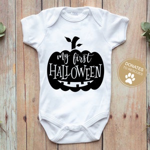 My First Halloween SVG | Baby Halloween SVG | Cricut, Silhouette + more | Halloween svg | Pumpkin svg | baby svg | 1st halloween svg | dxf