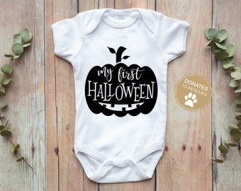 My First Halloween SVG | Baby Halloween SVG | Cricut, Silhouette + more | Halloween svg | Pumpkin svg | baby svg | 1st halloween svg | dxf