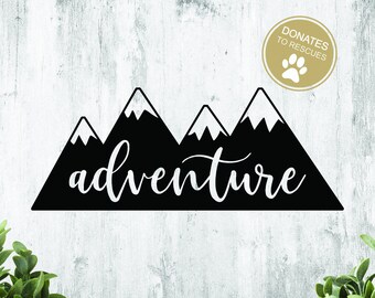 Adventure SVG Cut File | Cricut | Dxf | Silhouette | cut file | Explore | JPG | PDF | png | Eps | commercial use svg | Travel Svg | Diy sign