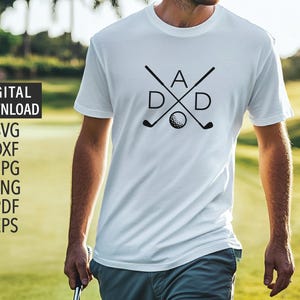 Golf Dad SVG | Cricut, Silhouette + More | great cut file for dads who love to golf | Golfer SVG | Father&#39;s day svg | DXF | png | jpg | pdf
