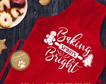 Baking Spirits Bright SVG | Christmas SVG | Christmas shirt svg | Dxf | Holiday | Merry Christmas | Cut Files | Baking SVG | Christmas svg