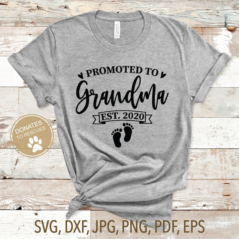 Download Promoted to Grandma est. 2020 SVG New Grandma svg first | Etsy