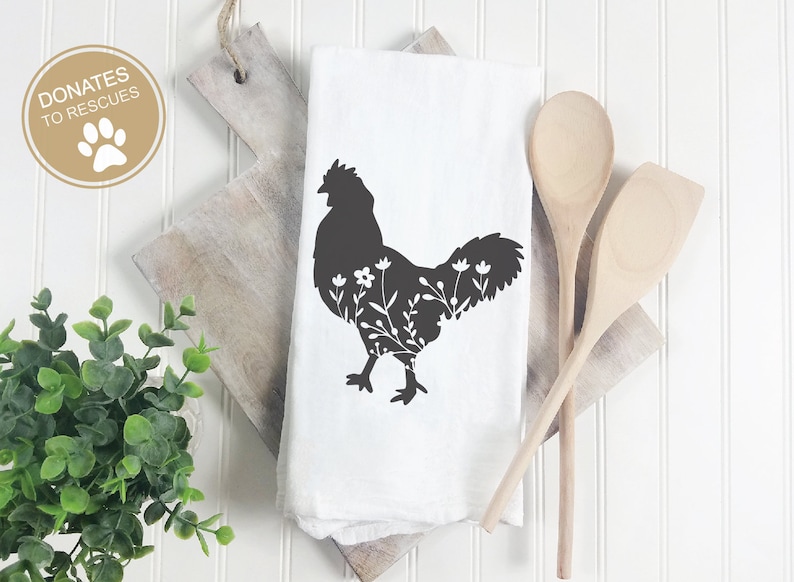 Download Floral Chicken Silhouette SVG chicken svg Floral chicken | Etsy